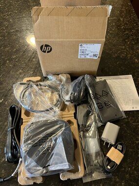 HP USB-C G5 Dock W Charger Universal Docking Station w/ 120W AC Adapter Open Box